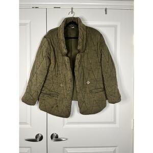 Free People Tawny Puffer Pillow Quilted Jacket Green Size Small